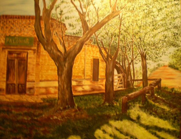 El Viejo Almacen Acrylic Canvas Landscaping