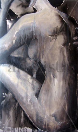 Sensualidad Mixed media Canvas Nude Paintings