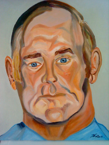 Homenaje a un gran GENIO. Oil Canvas Portrait