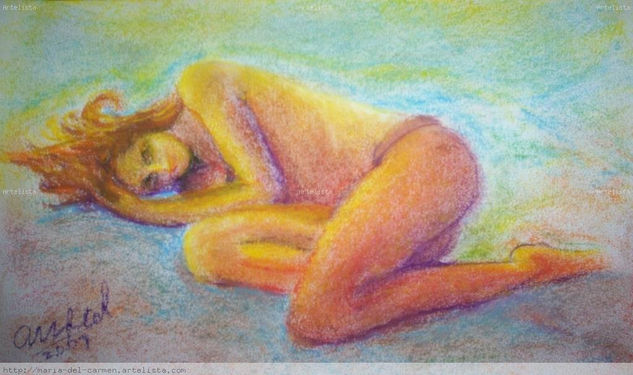 "Aroma del mar"-Desnudo Pastel Papel Desnudos