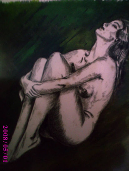 reflexion Pastel Cartulina Desnudos