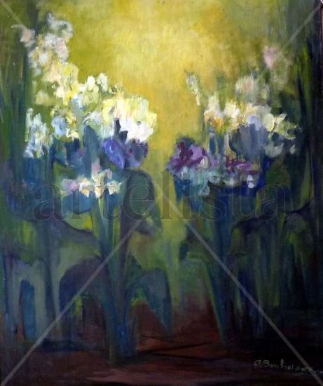 Flores del Pantano Oil Canvas Landscaping