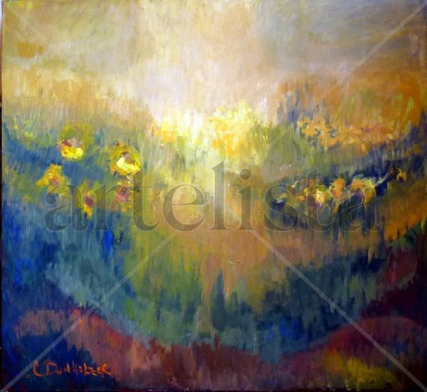 Campo de Girasoles Oil Canvas Landscaping