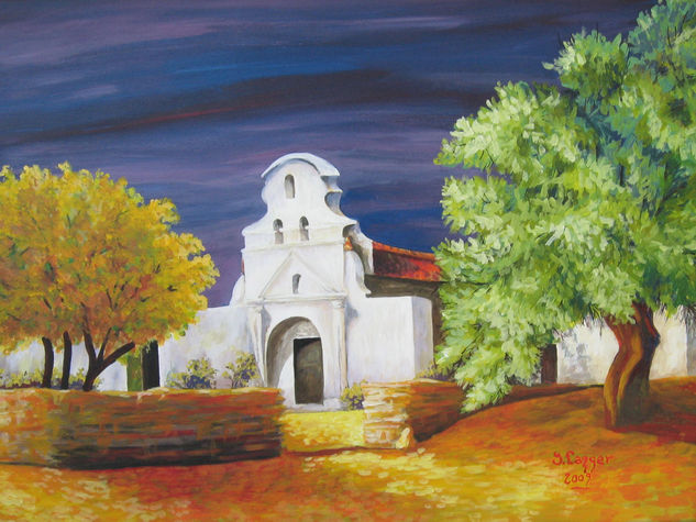 LA CANDELARIA Acrylic Canvas Landscaping