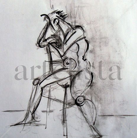Hombre posando en...