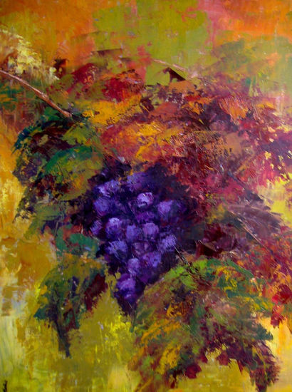 Uvas Oil Panel Still Life Paintings