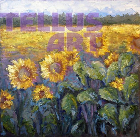 Girasoles Oil Canvas Landscaping