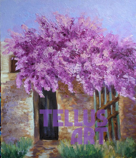 Buganvilla Oil Canvas Landscaping