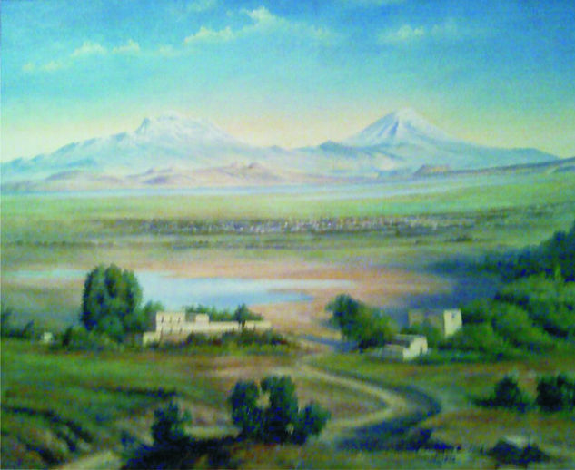 México en 1905 copia Oil Canvas Landscaping