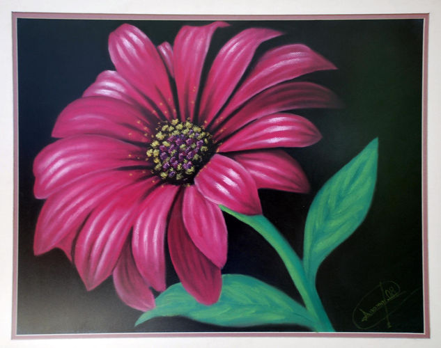 ALEGRIA Pastel Paper Floral Painting