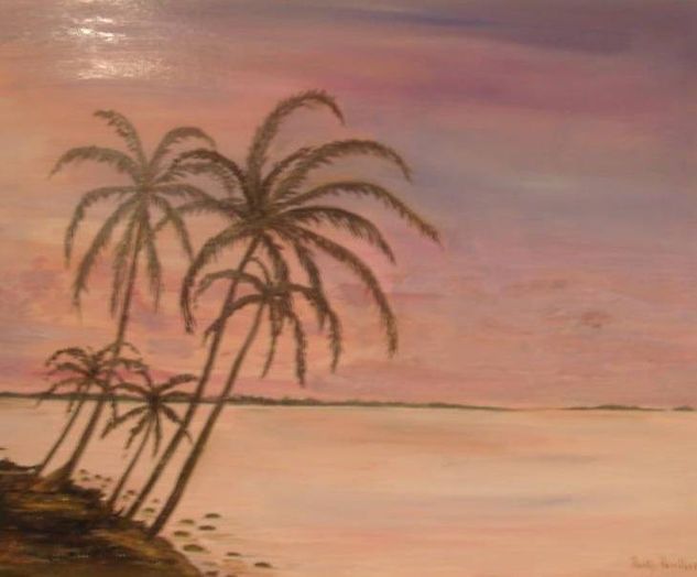 ATARDECER Oil Canvas Marine Painting