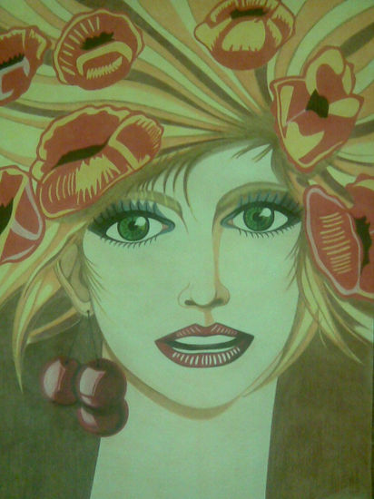 FLOR EXOTICA Técnica Mixta