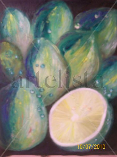 limones Oil Canvas Still Life Paintings