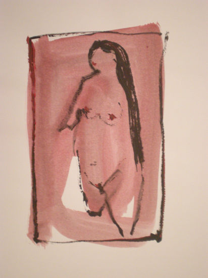 S/n Acrylic Paper Nude Paintings