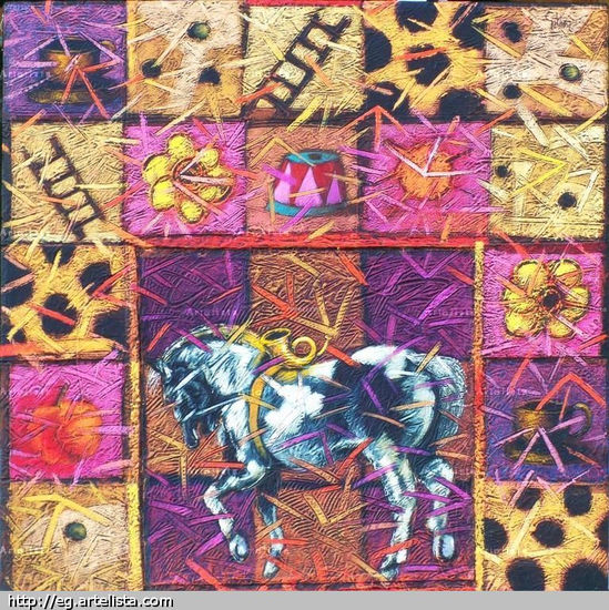 From the Kingdom's Horses:"Circus I" Media Mixta Tela Otros