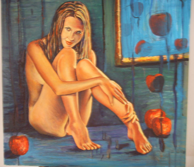 Eva Oil Panel Nude Paintings