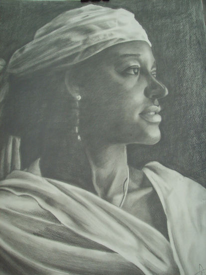 Retrato de mujer Charcoal