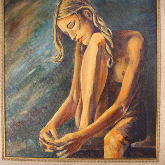 DesnudoII Oil Panel Nude Paintings