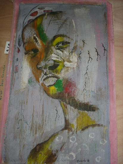 Niño Mixed media Canvas Figure Painting