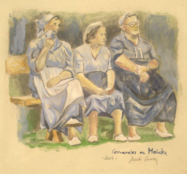 Boceto para romeria, andreak