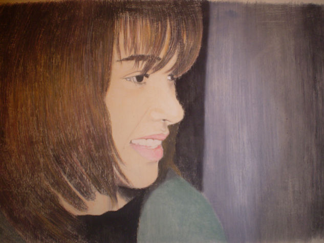 Retrato Pastel Cristal Paisaje