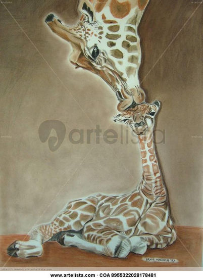 Beso de Mamá Jirafa Charcoal