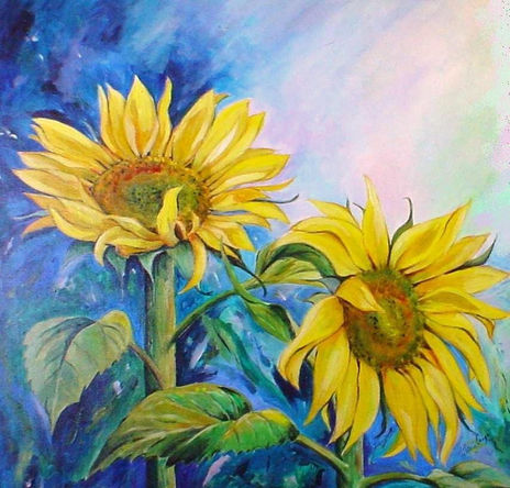 Dos girasoles