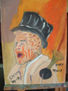 Hat ,Hermanos March, óleo sobre lienzo bastidor 30x40 de Crespo
