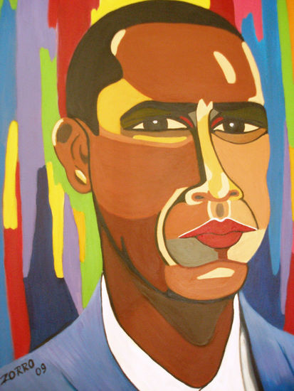 The President Acrylic Canvas Portrait