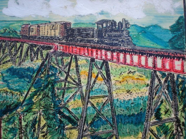 TREN EL HUATUSQUITO ACUARELA