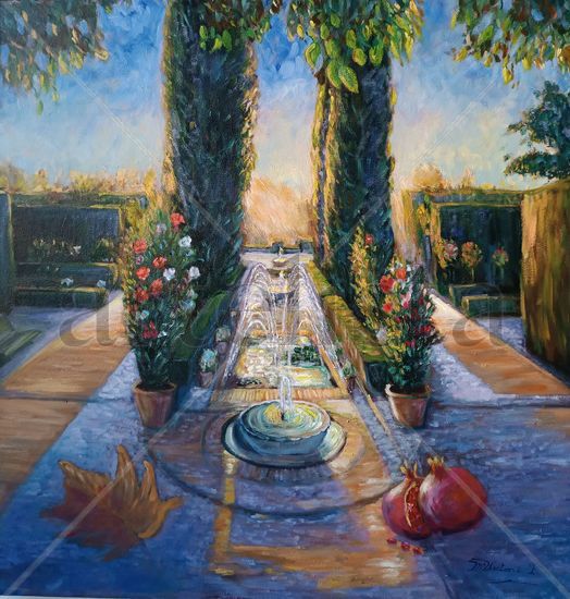 El Generalife Oil Canvas Landscaping