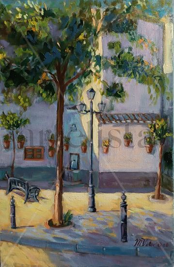 Plaza de la unidad, Huetor Oil Canvas Landscaping