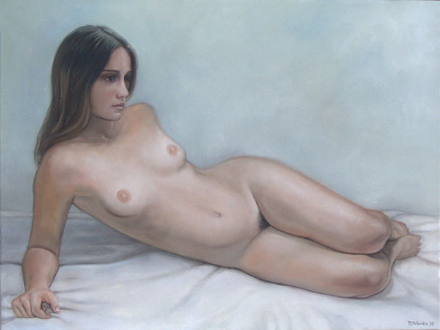 Muchacha desnuda reclinada