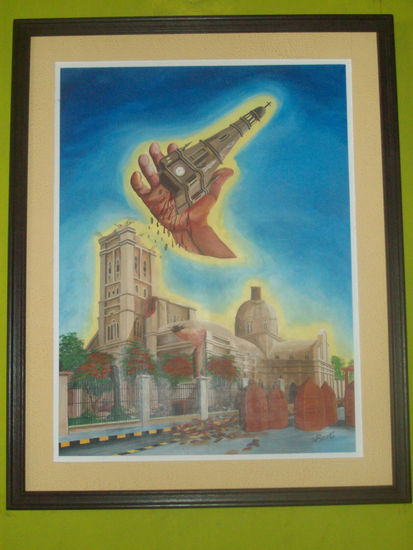 "La mano de dios "colecc:"colores de mi region de walter ramos" Oil Canvas Others