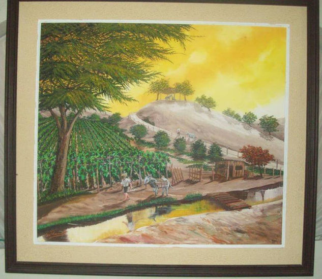 "la ramada"colecc:"colores de mi region de walter ramos " Oil Canvas Landscaping