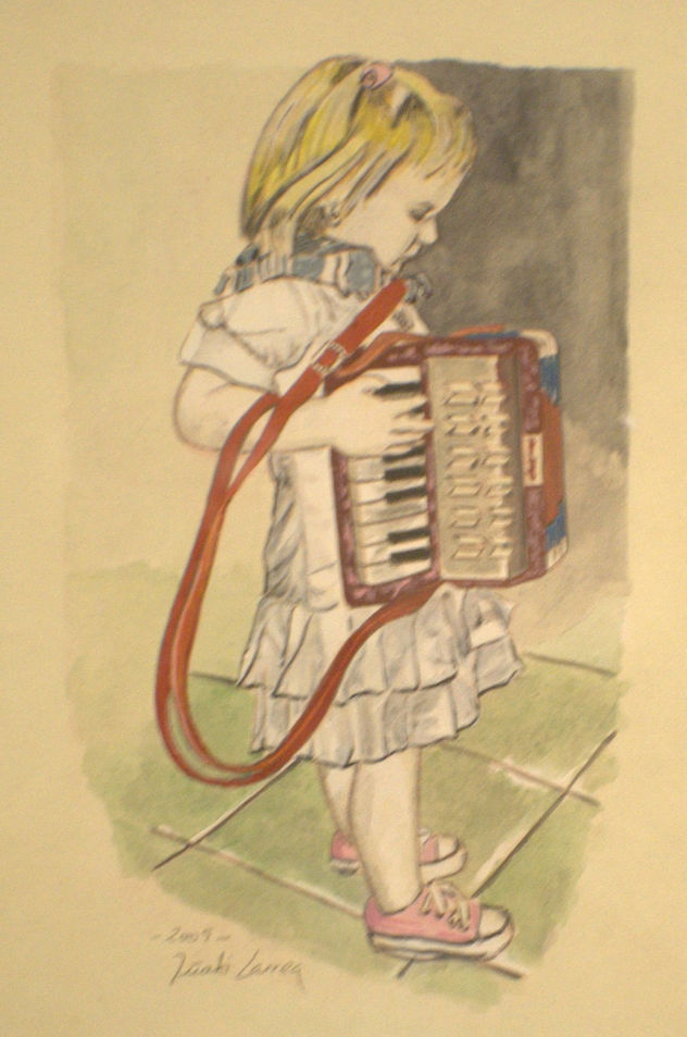 Retrato de Maialen, boceto para romeria