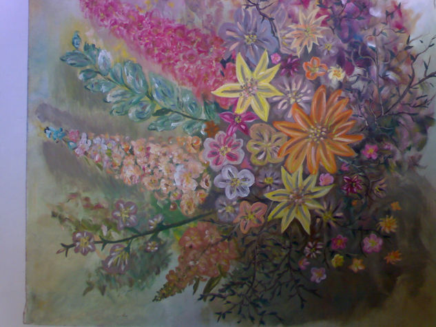 Primavera Oil Canvas Floral Painting