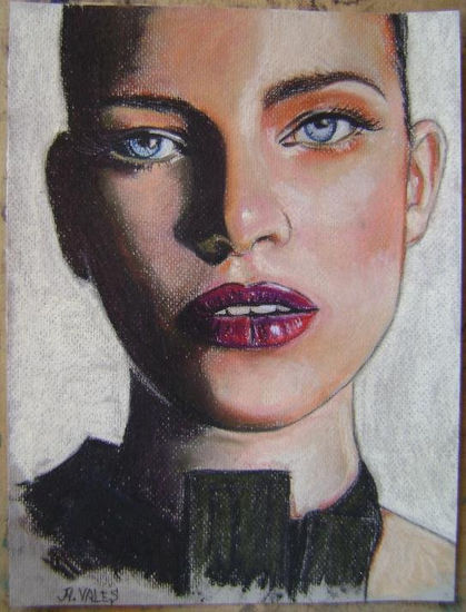 Make up. Pastel Papel Retrato