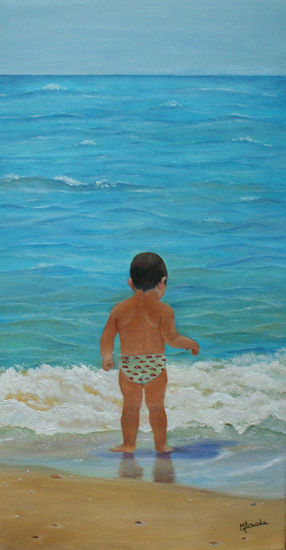 Mis dos pasiones Oil Canvas Marine Painting