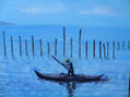 BARQUERO EN LA ALBUFERA