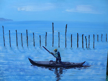 Barquero en la...
