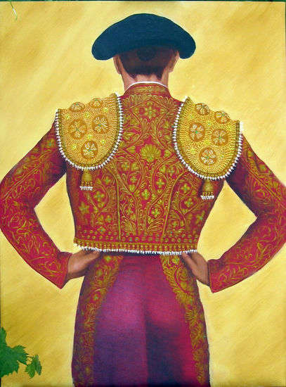 Torero Oil Canvas Figure Painting