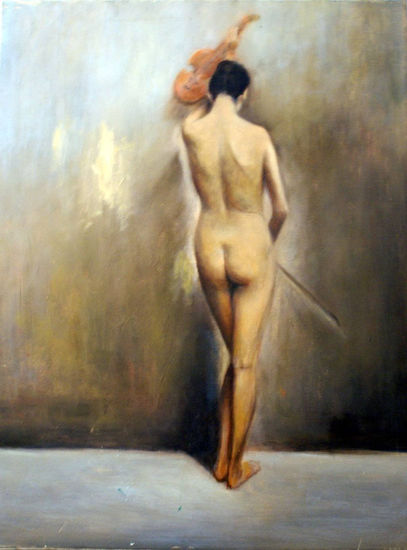 小提琴家 Oil Canvas Nude Paintings