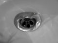 Sunk in a drain
