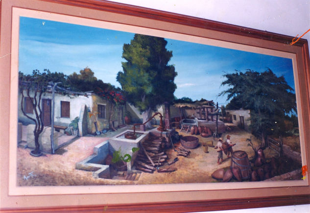 "lagar iqueño" colecc:"colores de mi region de walter ramos " Oil Canvas Landscaping