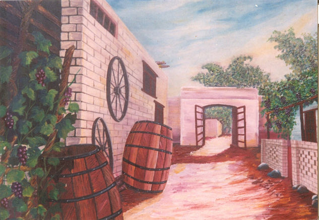 " bodega lazo" colecc:"colores de mi region de walter ramos" Oil Canvas Landscaping