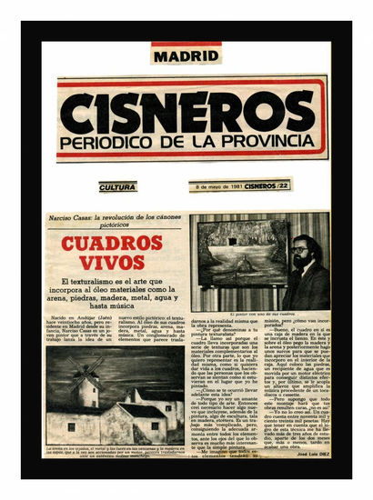 ENTREVISTA A NARCISO CASAS EN EL PERIODICO CISNEROS de Madrid 