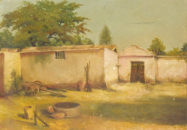 "rincon de la bodega"  colecc:"colores de mi region de walter ramos" Óleo Lienzo Paisaje