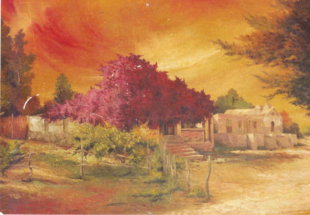 "casa ascienda santa rosa " colecc:"colores de mi region de walter ramos" Oil Canvas Landscaping