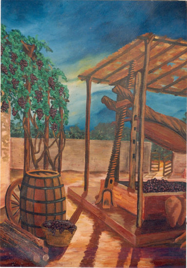 "lagar"colecc:"colores de mi region de walter ramos" Oil Canvas Landscaping